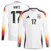 Tyskland Wirtz 17 Hjemme EM 2024 - Herre Langermet Fotballdrakt